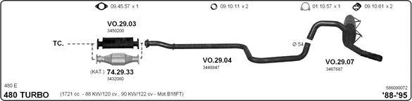 IMASAF 586000072 - Impianto gas scarico www.autoricambi360.it