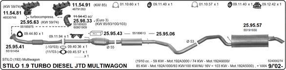 IMASAF 524000274 - Impianto gas scarico www.autoricambi360.it