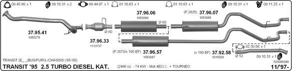 IMASAF 525000349 - Impianto gas scarico www.autoricambi360.it
