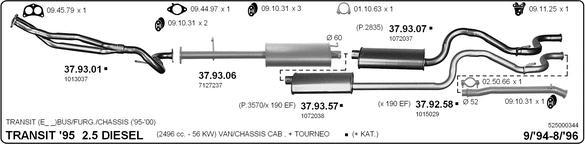 IMASAF 525000344 - Impianto gas scarico www.autoricambi360.it