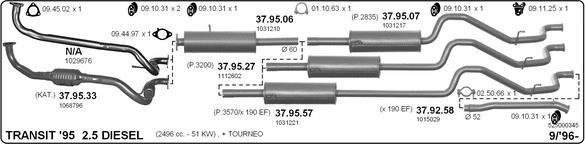 IMASAF 525000345 - Impianto gas scarico www.autoricambi360.it