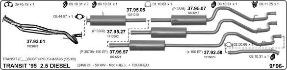IMASAF 525000346 - Impianto gas scarico www.autoricambi360.it