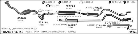 IMASAF 525000342 - Impianto gas scarico www.autoricambi360.it