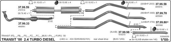 IMASAF 525000355 - Impianto gas scarico www.autoricambi360.it