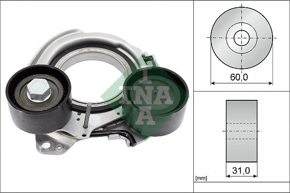 INA 534 0934 10 - Tendicinghia, Cinghia Poly-V www.autoricambi360.it
