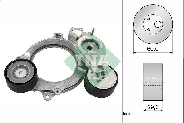 INA 534 0935 10 - Tendicinghia, Cinghia Poly-V www.autoricambi360.it
