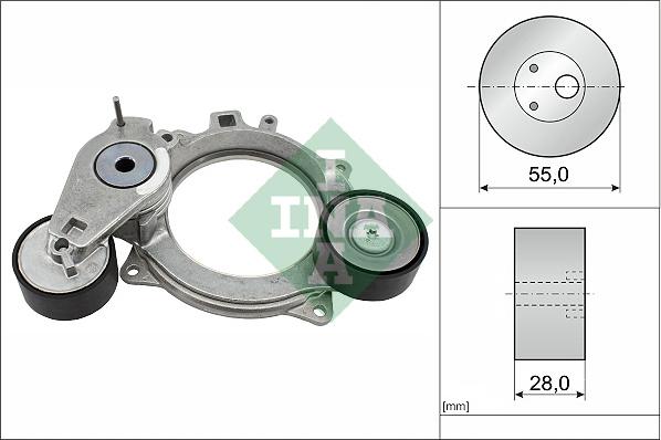 INA 534 0936 10 - Tendicinghia, Cinghia Poly-V www.autoricambi360.it