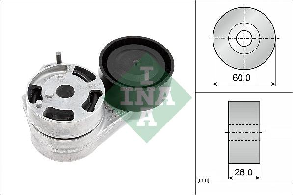 INA 534 0938 10 - Tendicinghia, Cinghia Poly-V www.autoricambi360.it