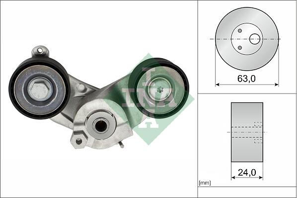 INA 534 0933 10 - Tendicinghia, Cinghia Poly-V www.autoricambi360.it