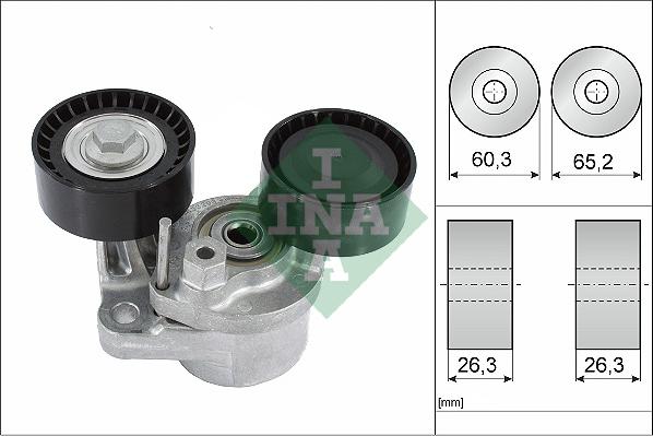 INA 534 0482 10 - Tendicinghia, Cinghia Poly-V www.autoricambi360.it