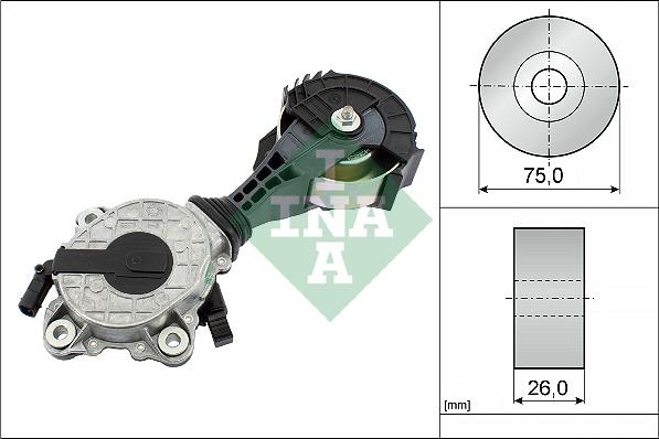 INA 534 0425 10 - Tendicinghia, Cinghia Poly-V www.autoricambi360.it