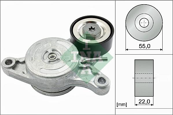 INA 534 0420 10 - Tendicinghia, Cinghia Poly-V www.autoricambi360.it
