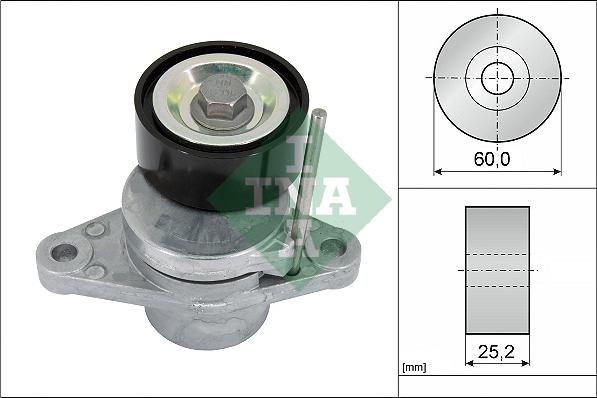 INA 534 0474 10 - Tendicinghia, Cinghia Poly-V www.autoricambi360.it