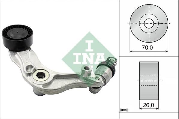 INA 534 0596 10 - Tendicinghia, Cinghia Poly-V www.autoricambi360.it