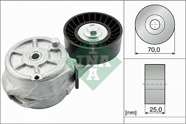 INA 534 0547 10 - Tendicinghia, Cinghia Poly-V www.autoricambi360.it