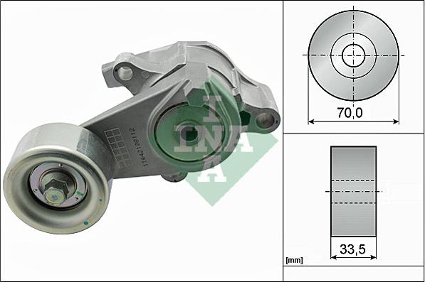 INA 534 0566 10 - Tendicinghia, Cinghia Poly-V www.autoricambi360.it