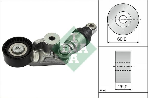 INA 534 0585 10 - Tendicinghia, Cinghia Poly-V www.autoricambi360.it