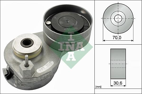 INA 534 0588 10 - Tendicinghia, Cinghia Poly-V www.autoricambi360.it