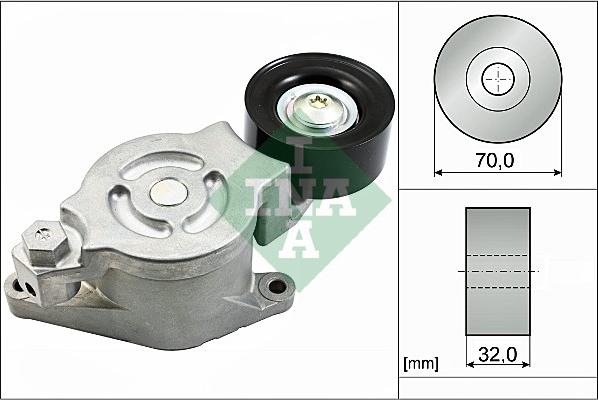 INA 534 0538 10 - Tendicinghia, Cinghia Poly-V www.autoricambi360.it