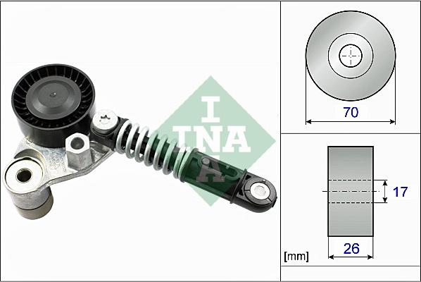 INA 534 0533 10 - Tendicinghia, Cinghia Poly-V www.autoricambi360.it