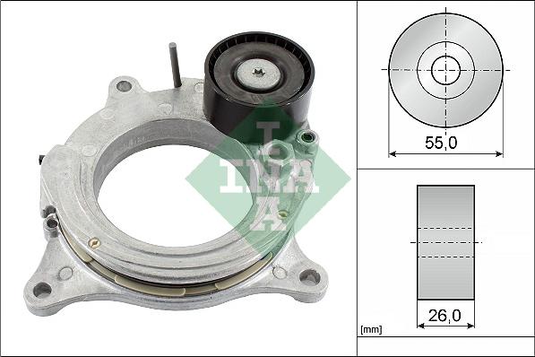 INA 534 0692 10 - Tendicinghia, Cinghia Poly-V www.autoricambi360.it