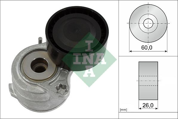 INA 534 0653 10 - Tendicinghia, Cinghia Poly-V www.autoricambi360.it