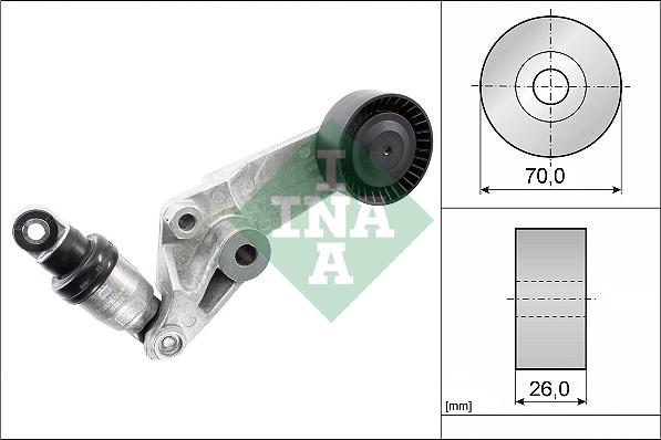 INA 534 0016 10 - Tendicinghia, Cinghia Poly-V www.autoricambi360.it