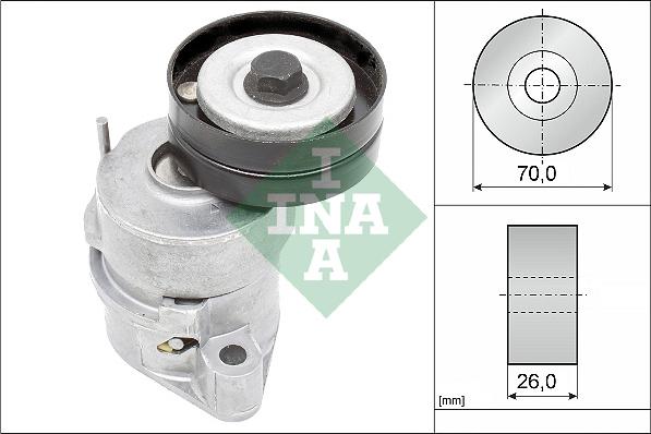 INA 534 0102 30 - Tendicinghia, Cinghia Poly-V www.autoricambi360.it