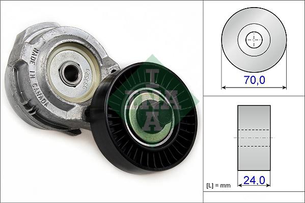 INA 534 0137 30 - Tendicinghia, Cinghia Poly-V www.autoricambi360.it