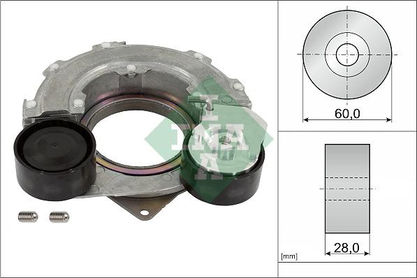 INA 534 0882 10 - Tendicinghia, Cinghia Poly-V www.autoricambi360.it