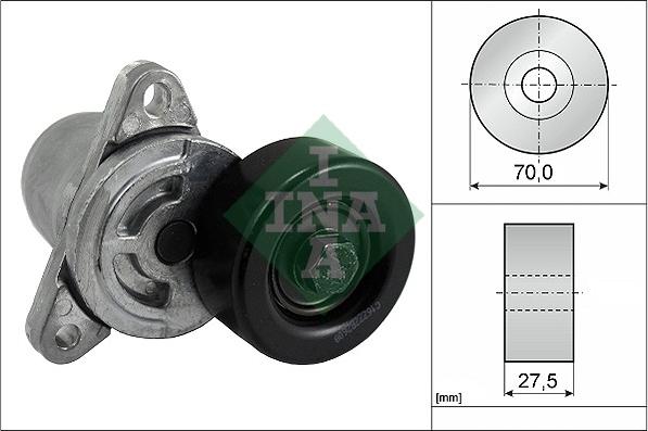 INA 534 0306 10 - Tendicinghia, Cinghia Poly-V www.autoricambi360.it