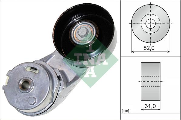 INA 534 0372 10 - Tendicinghia, Cinghia Poly-V www.autoricambi360.it