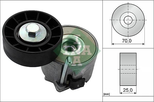 INA 534 0280 10 - Tendicinghia, Cinghia Poly-V www.autoricambi360.it