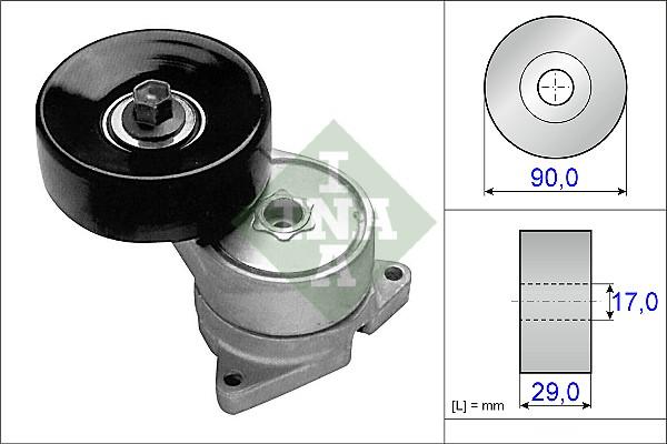 INA 534 0233 10 - Tendicinghia, Cinghia Poly-V www.autoricambi360.it