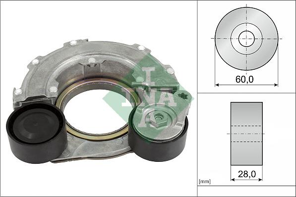INA 534 0796 10 - Tendicinghia, Cinghia Poly-V www.autoricambi360.it