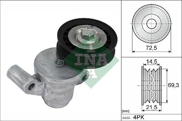 INA 534 0705 10 - Tendicinghia, Cinghia Poly-V www.autoricambi360.it