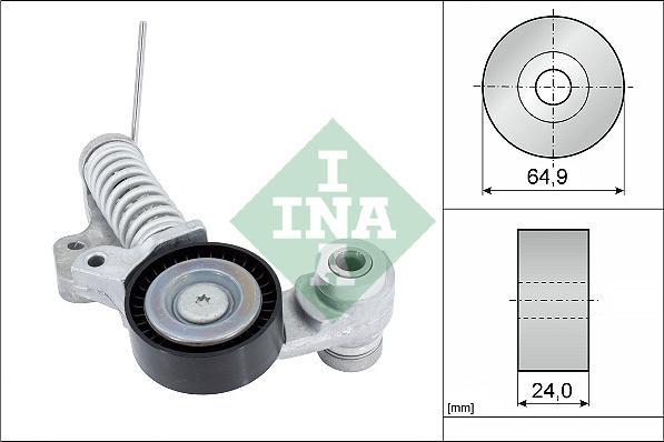 INA 534 0702 10 - Tendicinghia, Cinghia Poly-V www.autoricambi360.it