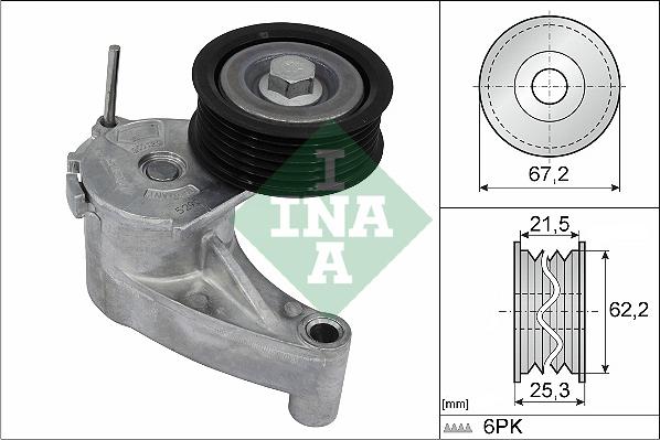INA 534 0710 10 - Tendicinghia, Cinghia Poly-V www.autoricambi360.it