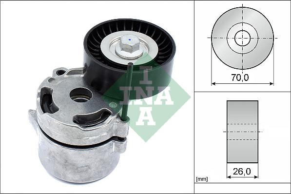 INA 534 0711 10 - Tendicinghia, Cinghia Poly-V www.autoricambi360.it