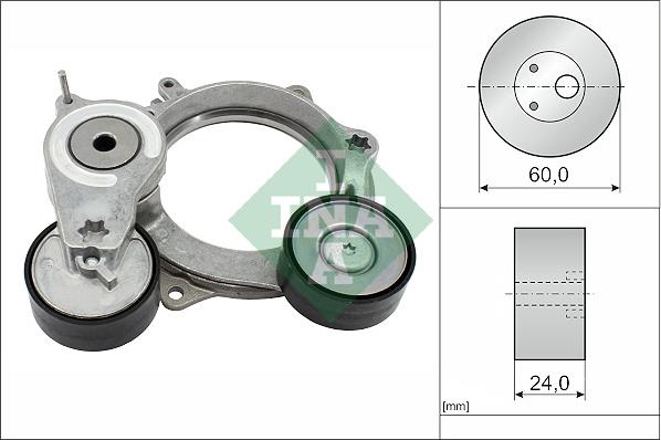 INA 534 0718 10 - Tendicinghia, Cinghia Poly-V www.autoricambi360.it