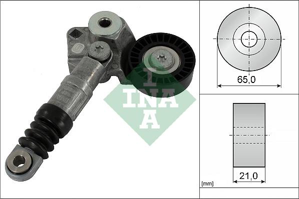 INA 534 0735 10 - Tendicinghia, Cinghia Poly-V www.autoricambi360.it