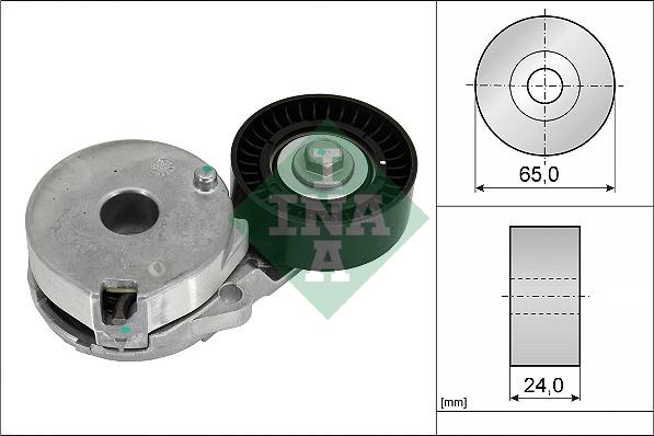INA 534 0733 10 - Tendicinghia, Cinghia Poly-V www.autoricambi360.it
