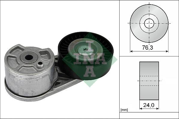 INA 534 0725 10 - Tendicinghia, Cinghia Poly-V www.autoricambi360.it