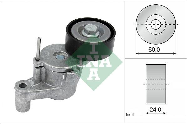 INA 534 0726 10 - Tendicinghia, Cinghia Poly-V www.autoricambi360.it