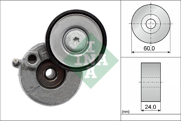 INA 534 0728 10 - Tendicinghia, Cinghia Poly-V www.autoricambi360.it