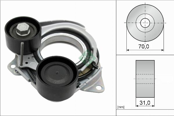 INA 534 1010 10 - Tendicinghia, Cinghia Poly-V www.autoricambi360.it