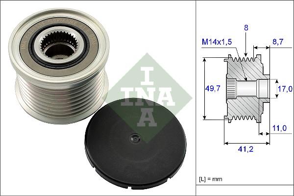 INA 535 0141 10 - Puleggia cinghia, Alternatore www.autoricambi360.it