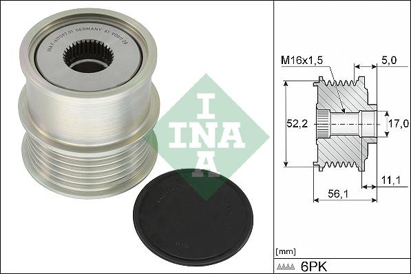 INA 535 0363 10 - Puleggia cinghia, Alternatore www.autoricambi360.it