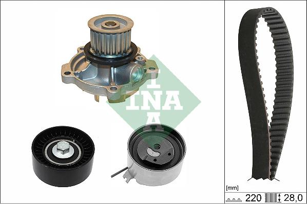 INA 530 0456 30 - Pompa acqua + Kit cinghie dentate www.autoricambi360.it