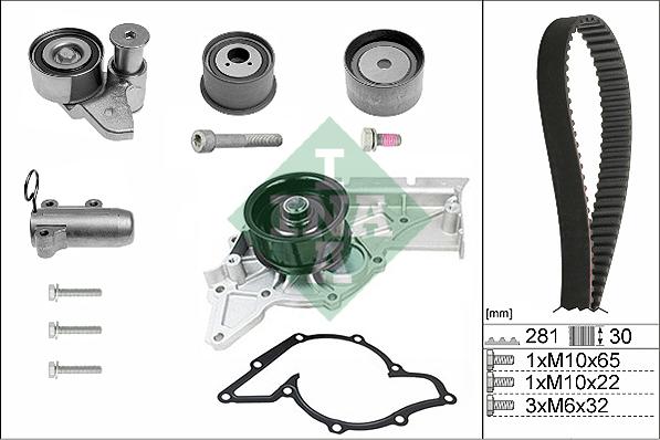 INA 530 0480 30 - Pompa acqua + Kit cinghie dentate www.autoricambi360.it